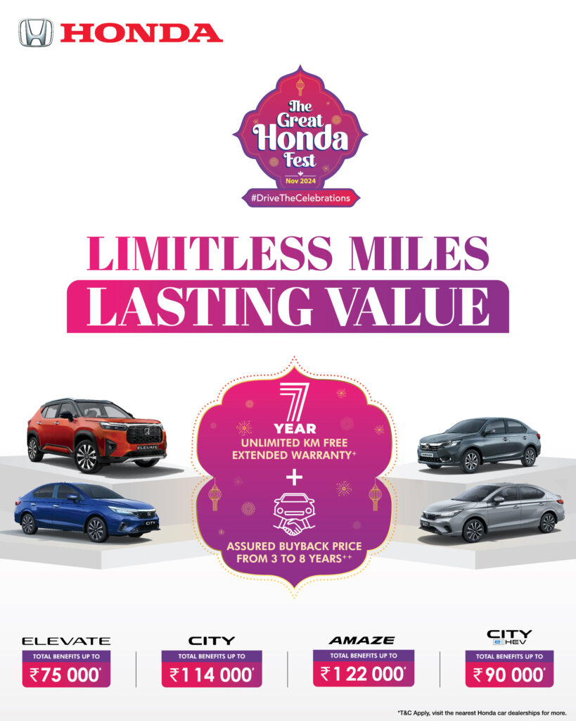 New Honda Offer Of this month